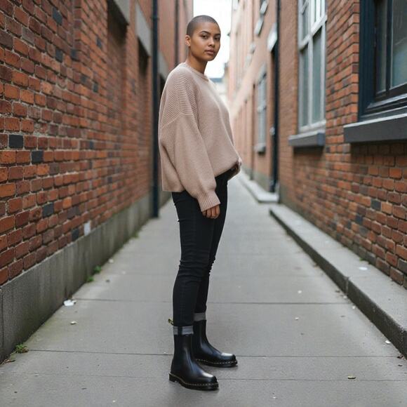 NEW Dr. Martens Chelsea Hi Smooth Leather Boots Women's 8 / Men's 7 - Picture 8 of 9